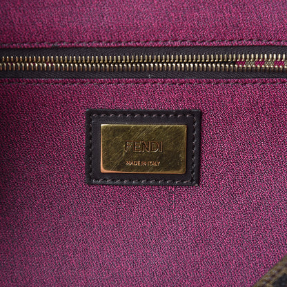 Fendi Zucca Spalmati Small Roll Tote Tobacco Fuxia 8 of 22