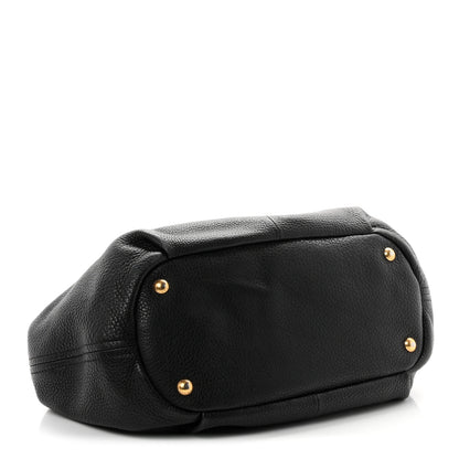 Prada Vitello Daino Tote Black 4 of 11