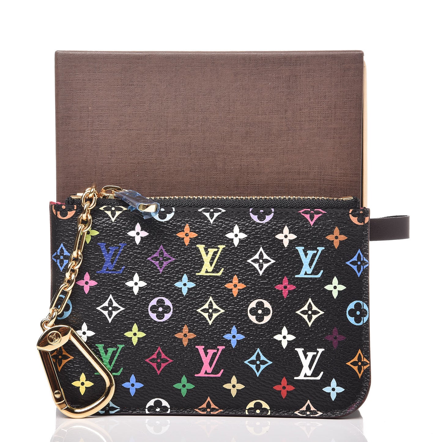 Monogram Multicolor Key Pouch Black Grenade