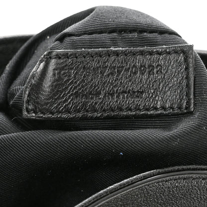 Saint Laurent Lambskin Seau Fermoir Bucket Bag Black 8 of 12