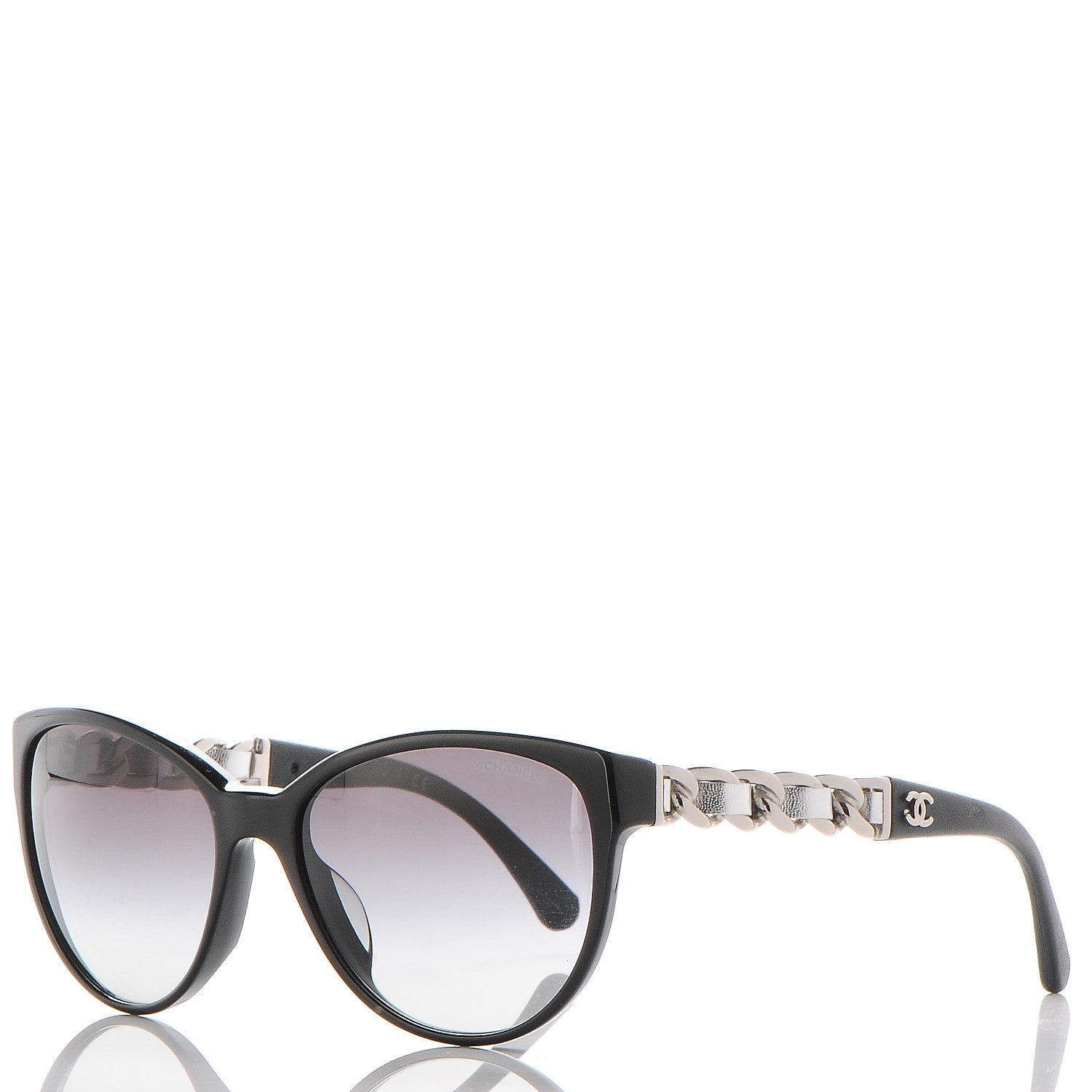Chanel Butterfly Chain Sunglasses 5215-Q Black 1 of 9