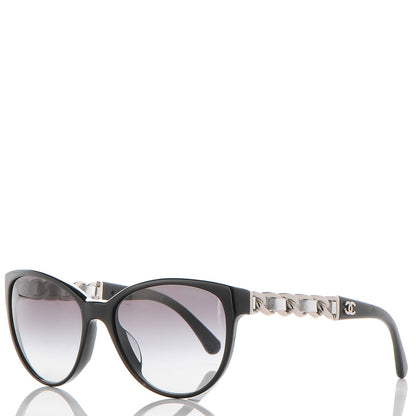 Chanel Butterfly Chain Sunglasses 5215-Q Black 1 of 9