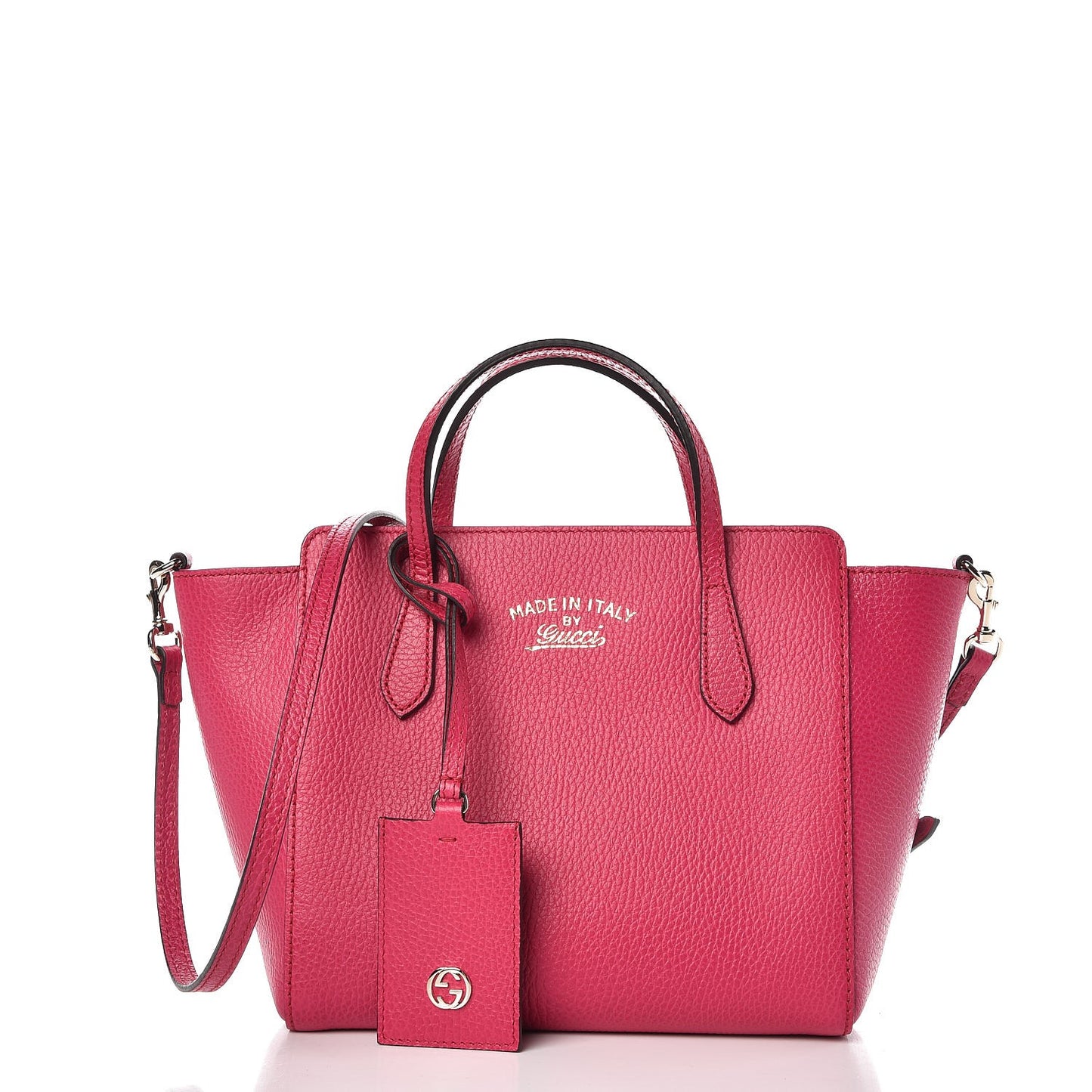 Dollar Calfskin Mini Swing Top Handle Bag Blossom