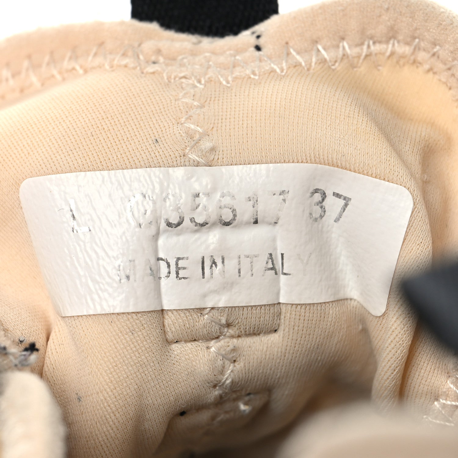 Chanel Velvet Calfskin Mixed Fibers CC Sneakers 37 Beige 7 of 10