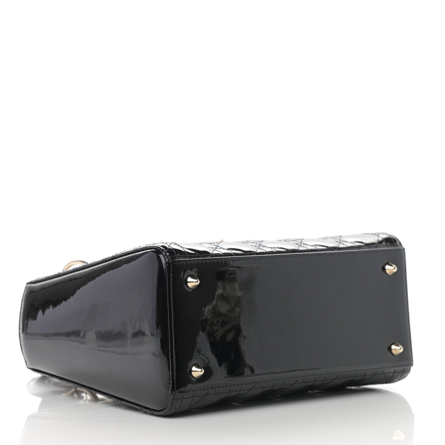 Christian Dior Patent Cannage Medium Lady Dior Black 3 of 10