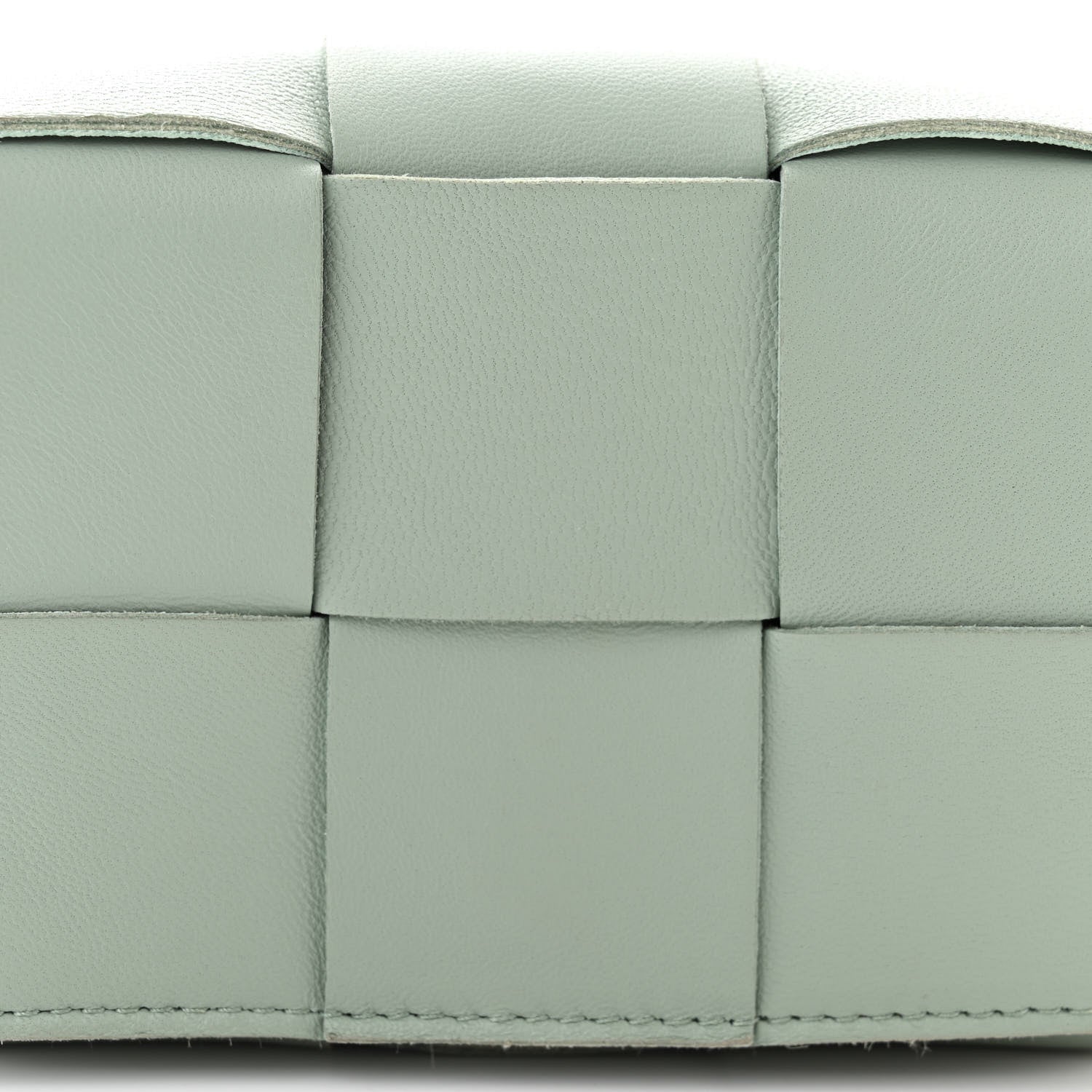 Bottega Veneta Lambskin Maxi Intrecciato Extra Mini Cassette Crossbody Bag New Sauge 7 of 9