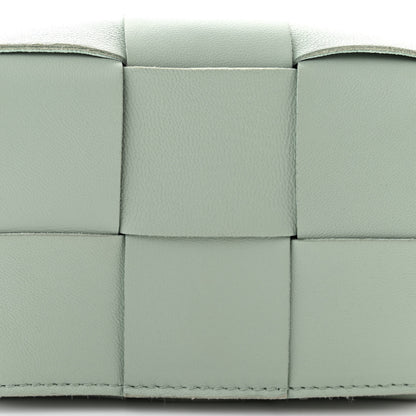 Bottega Veneta Lambskin Maxi Intrecciato Extra Mini Cassette Crossbody Bag New Sauge 7 of 9