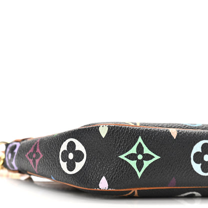 Louis Vuitton Monogram Multicolor Pochette Accessories Black 8 of 10