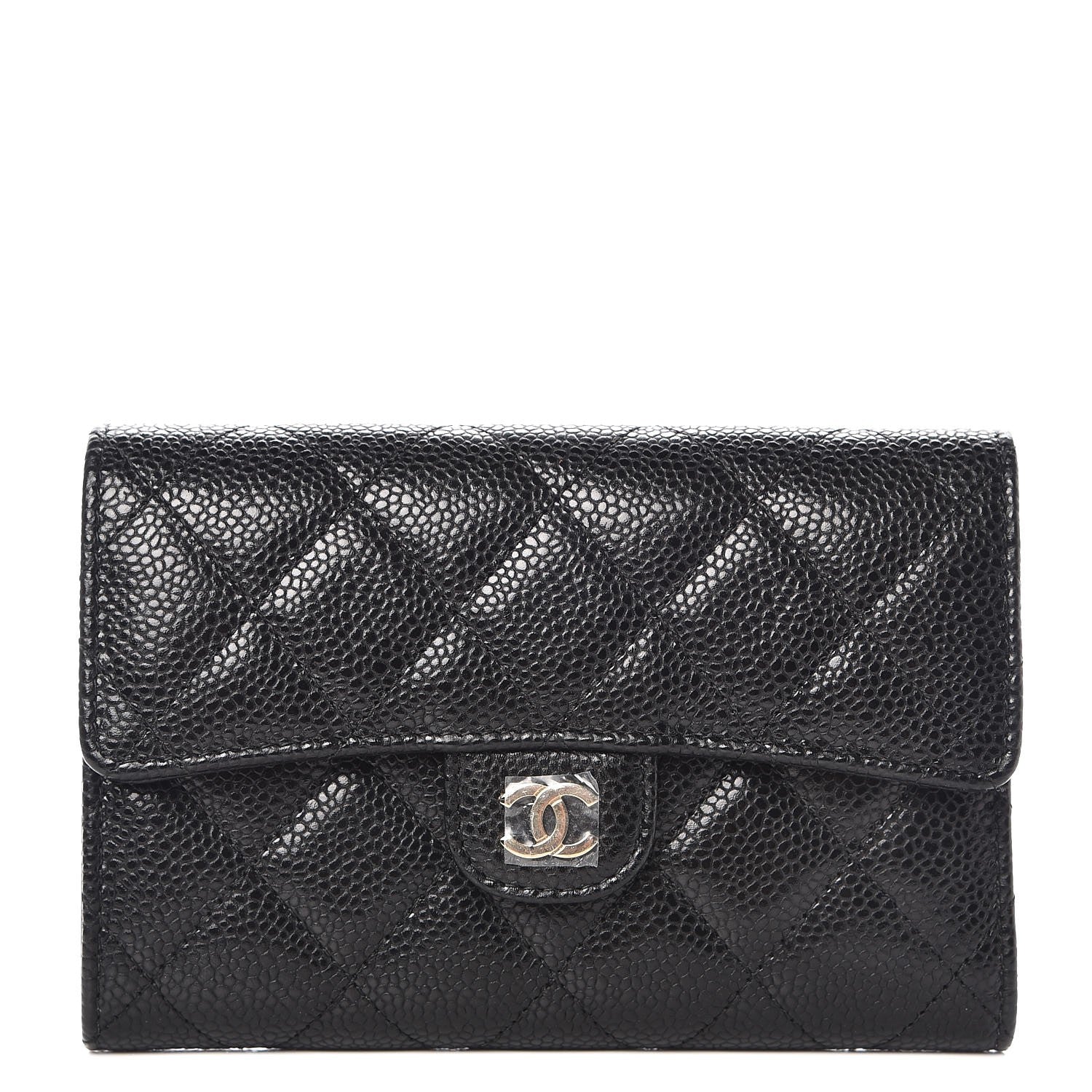 Chanel Caviar Quilted Small Flap Wallet Black 1 of 9
