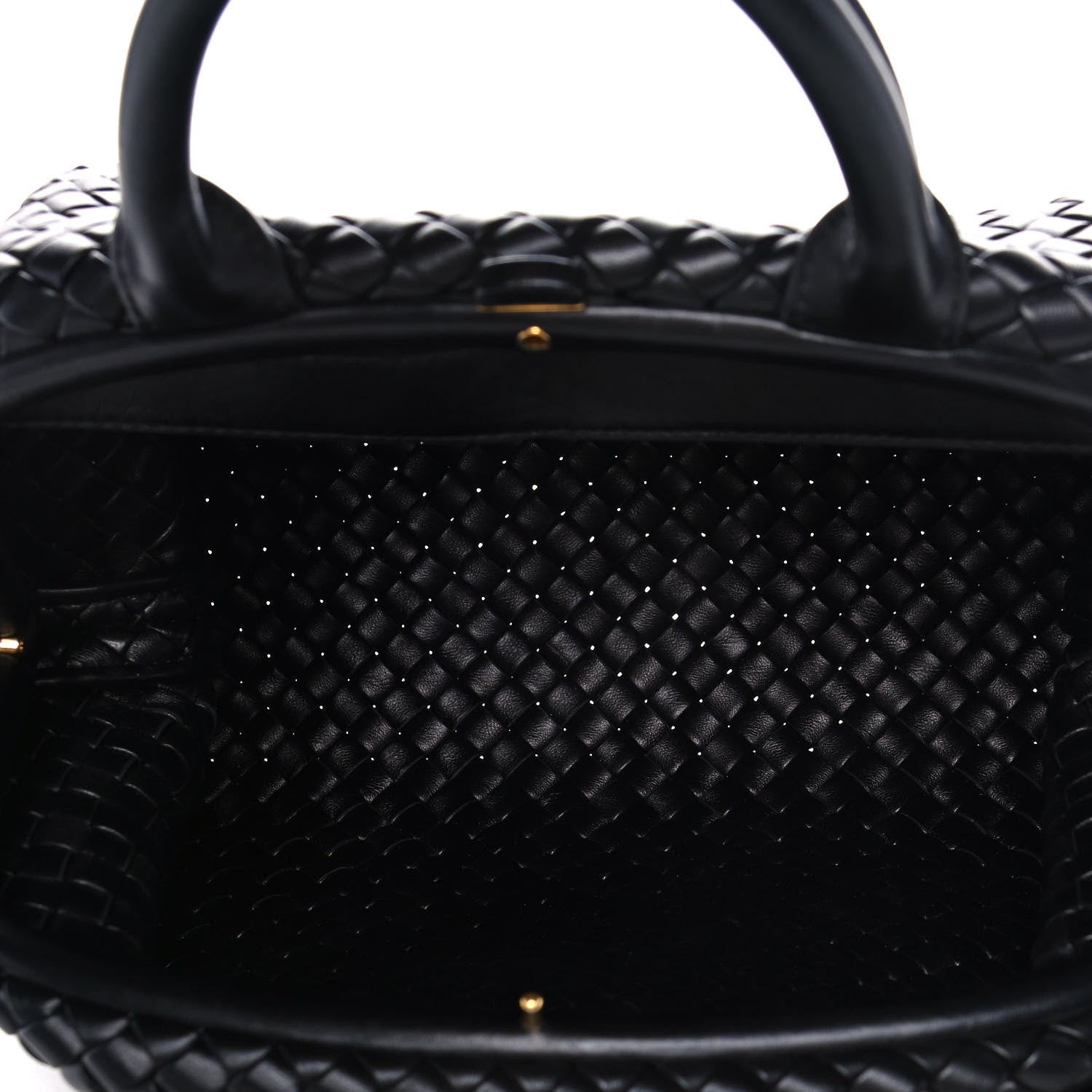 Bottega Veneta Nappa Intrecciato Medium Padded The Handle Tote Black 5 of 13