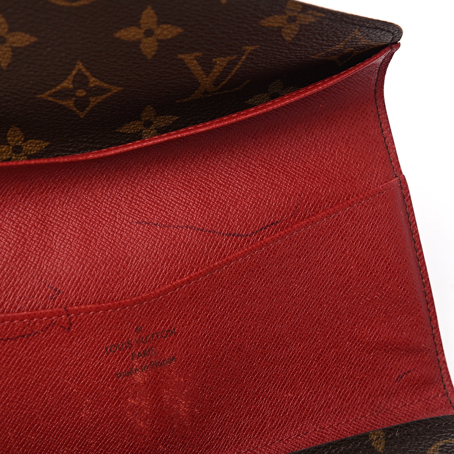 Louis Vuitton Monogram Josephine Wallet Red 8 of 8