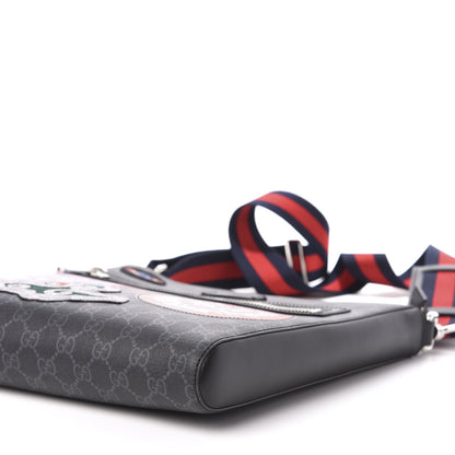 Gucci GG Supreme Monogram Night Courrier Flat Messenger Bag Black Multicolor 11 of 12