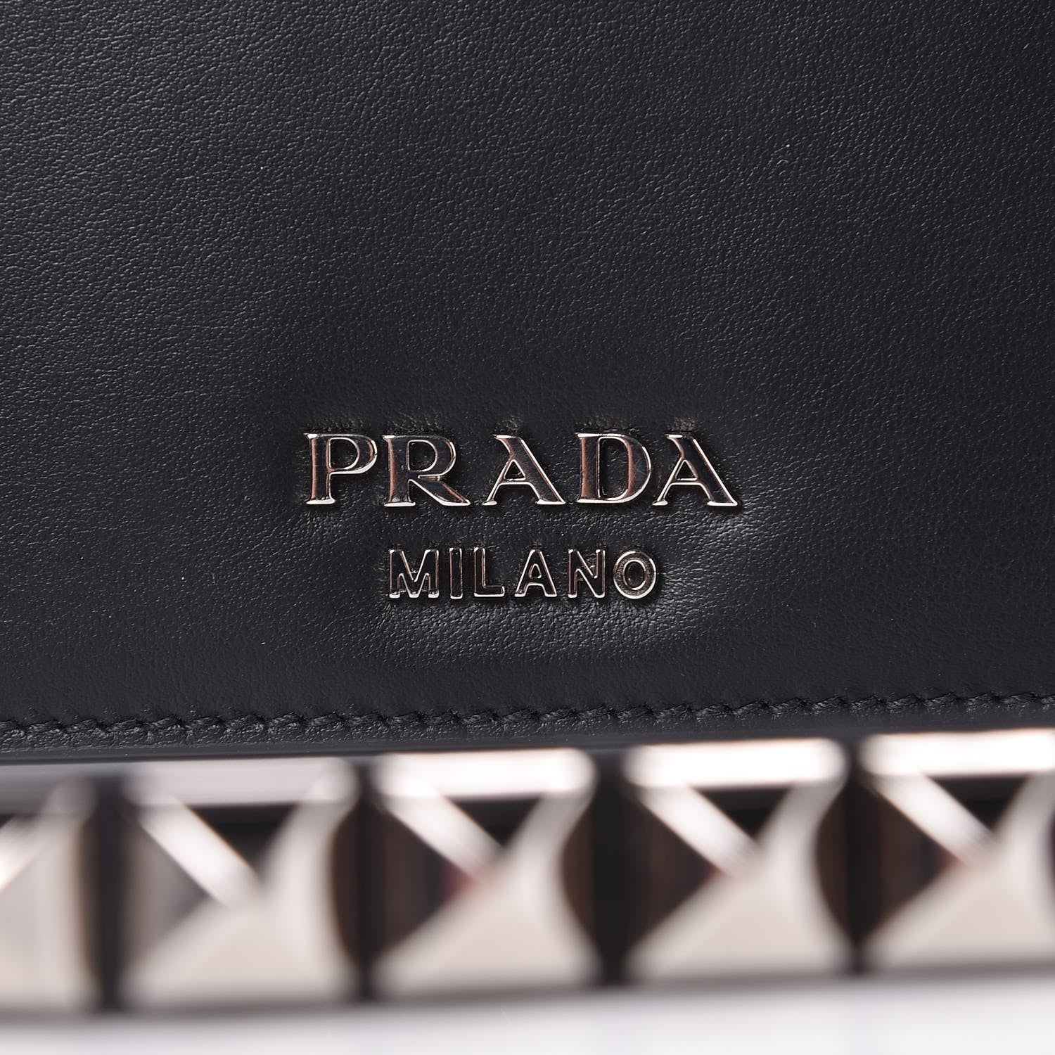 Prada City Calfskin Saffiano Robot Large Elektra Shoulder Bag Black Papaya 7 of 7