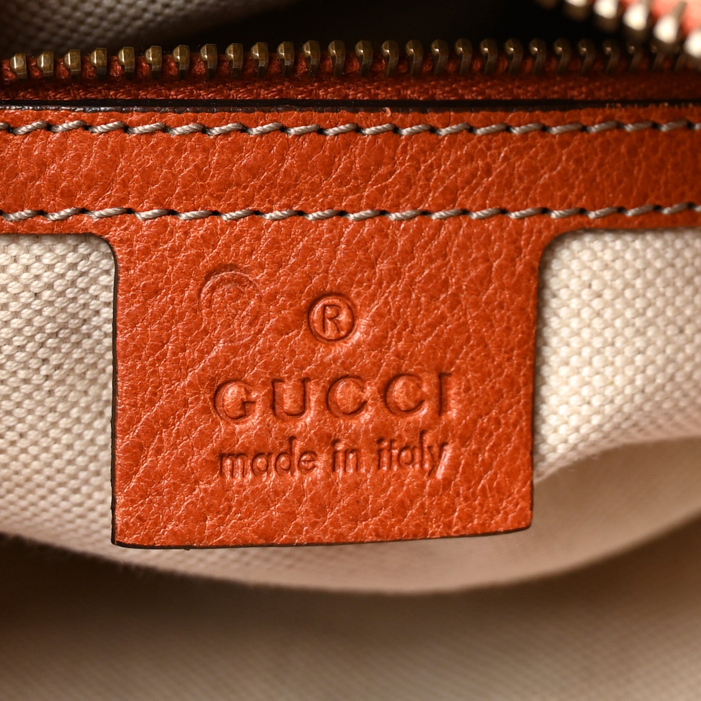 Monogram Medium GG Running Hobo Orange