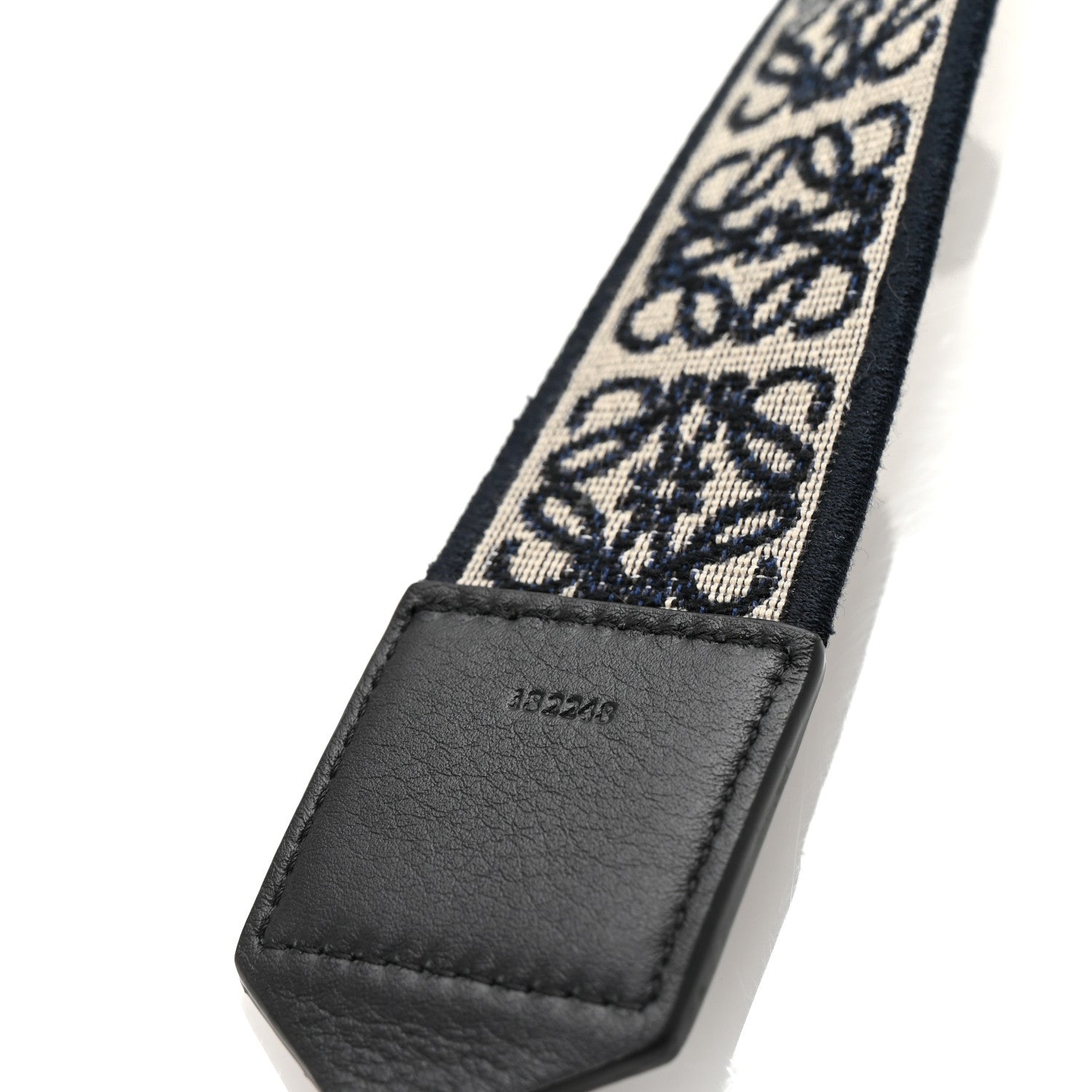 Loewe Calfskin Jacquard Anagram Strap Navy Black 5 of 5