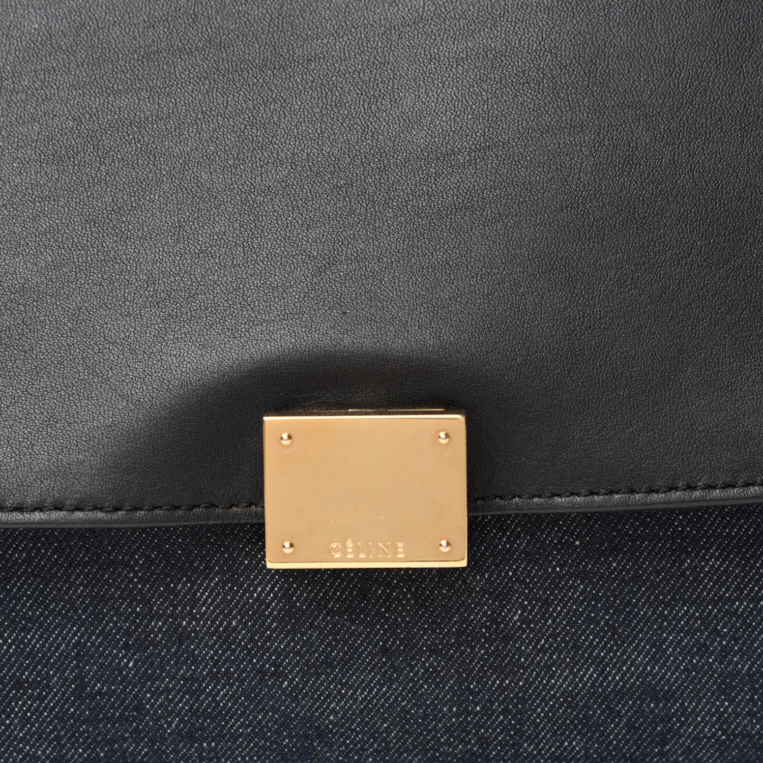 Celine Smooth Calfskin Denim Medium Trapeze Blue 12 of 12
