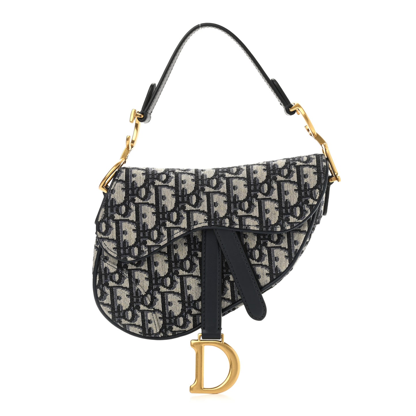 Oblique Mini Saddle Bag Blue