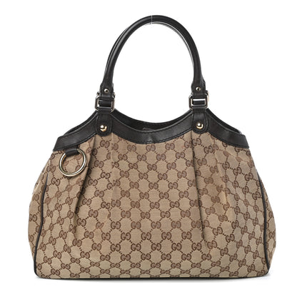 Gucci Monogram Medium Sukey Tote Dark Brown 1 of 10