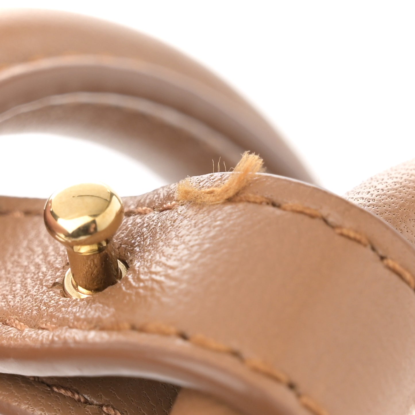 Nappa Matelasse Regular Arcadie Top Handle Bag Caramel