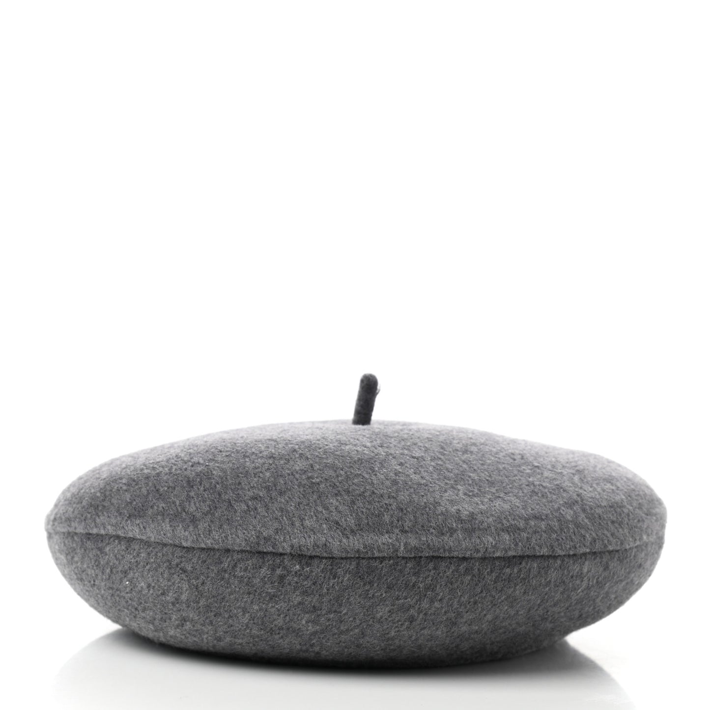 Wool Oblique Reversible Chic Beret 58 Gray