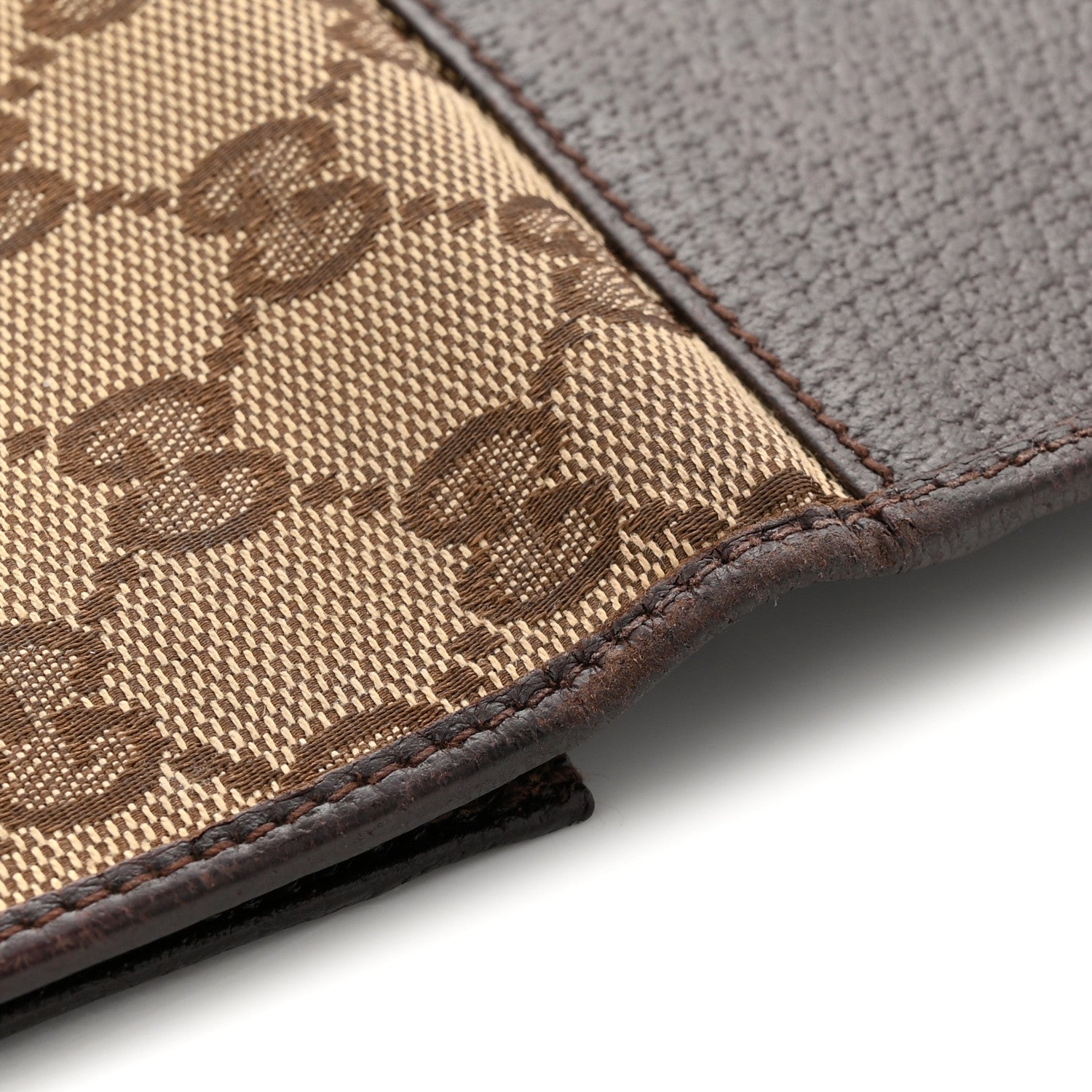 Gucci Monogram Calfskin Ladies Web Continental Wallet Beige Ebony Cocoa 15 of 18