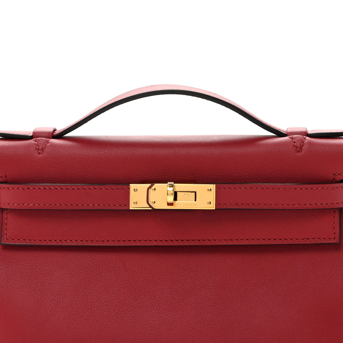 Swift Kelly Pochette Clutch Rouge Grenat