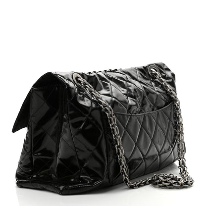 Chanel Vinyl Quilted XXL Reissue Flap Black 2 of 9