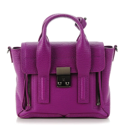 3.1 Phillip Lim 3.1 Textured Calfskin Mini Pashli Satchel Orchid 1 of 8
