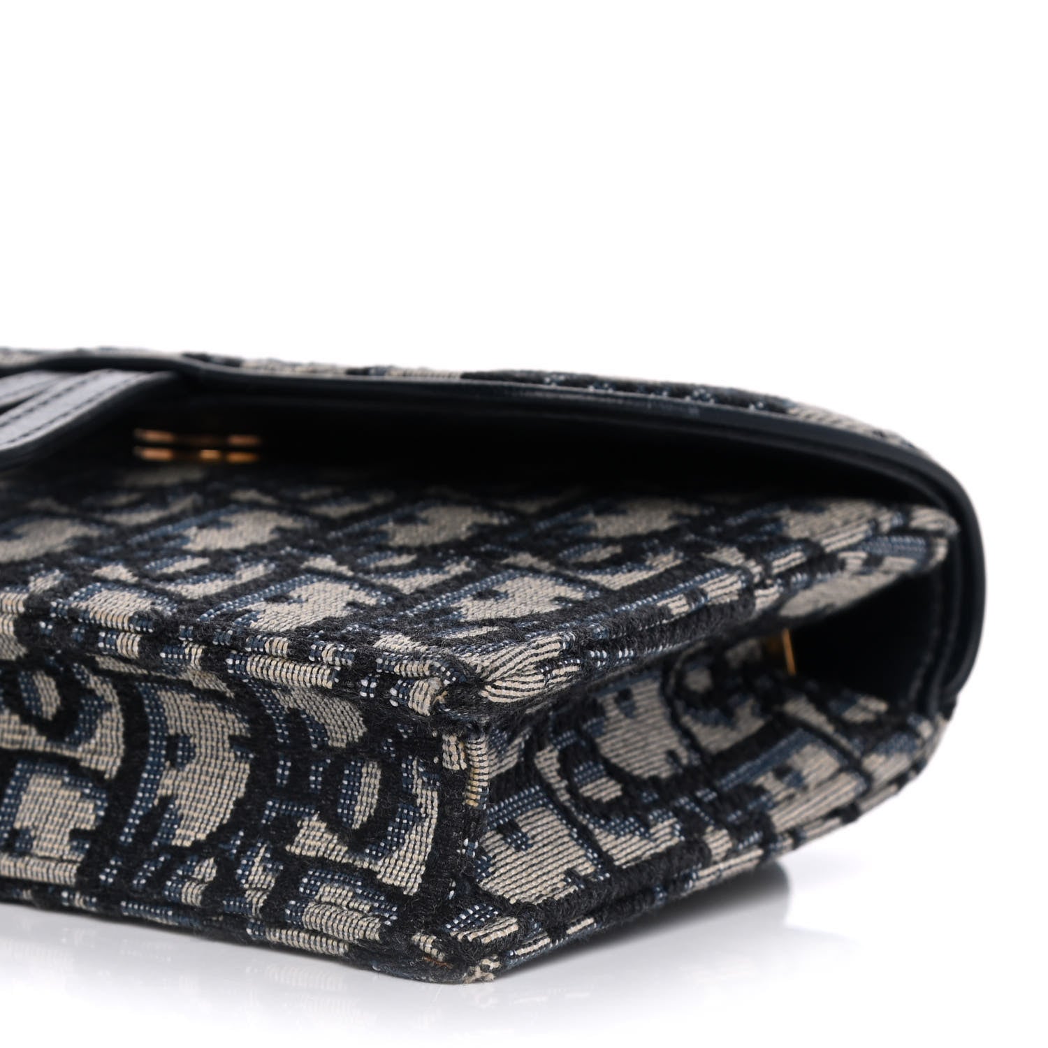 Christian Dior Oblique Saddle Belt Bag Blue 7 of 16