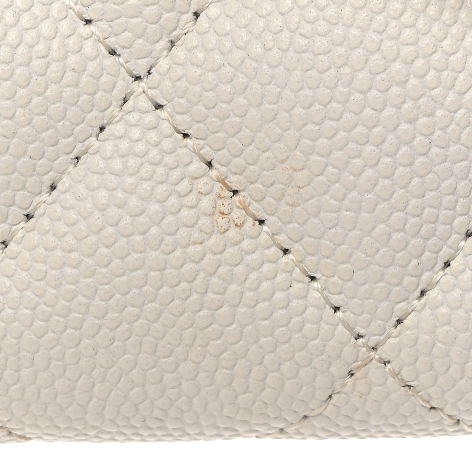 Chanel Caviar Quilted Large Flap Wallet White 12 of 12