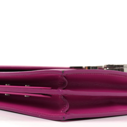 Saint Laurent Smooth Calfskin Monogram Cassandra Clasp Bag Electric Fuchsia 8 of 9