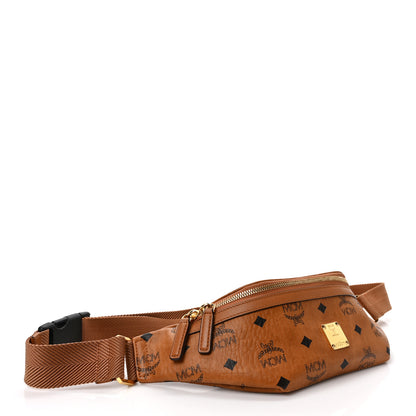 MCM Visetos Stark Belt Bag Cognac 4 of 8