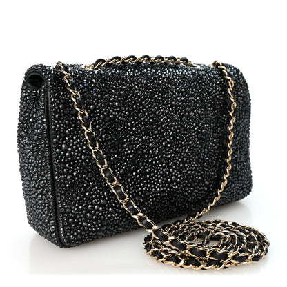 Chanel Crystal Quilted Mini Rectangular Flap Bag Black 3 of 10