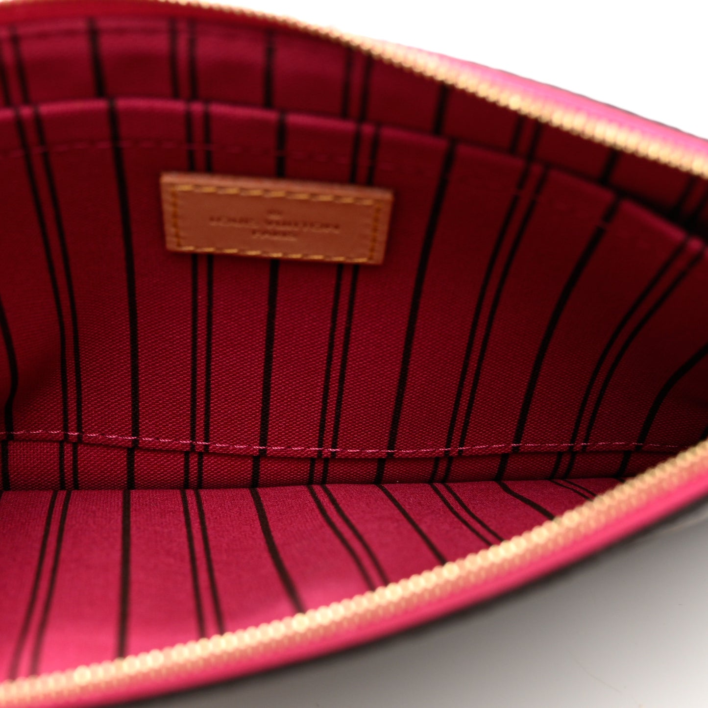 Monogram Neverfull MM GM Pochette Fuchsia