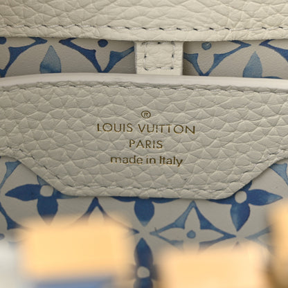Louis Vuitton Taurillon Tile Capucines BB Snow White Provence Blue 6 of 9