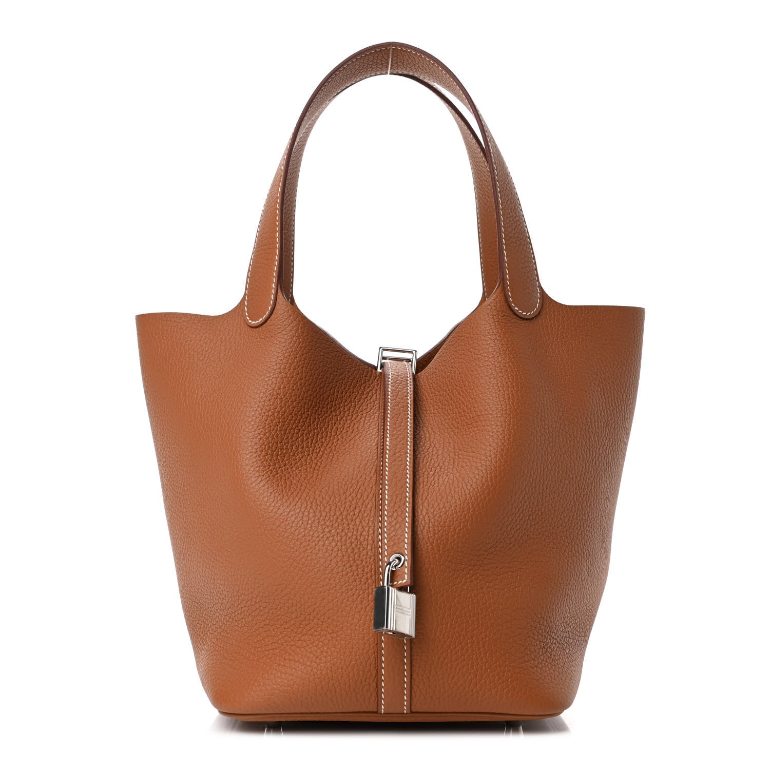 Hermes Taurillon Clemence Picotin Lock 22 MM Gold 1 of 4