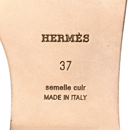 Hermes Matte Niloticus Crocodile Himalaya Oran Sandals 37 Blanc 6 of 9