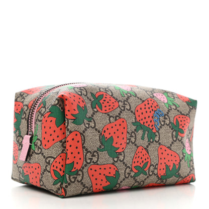 Gucci GG Supreme Monogram Strawberry Cosmetic Case 3 of 7