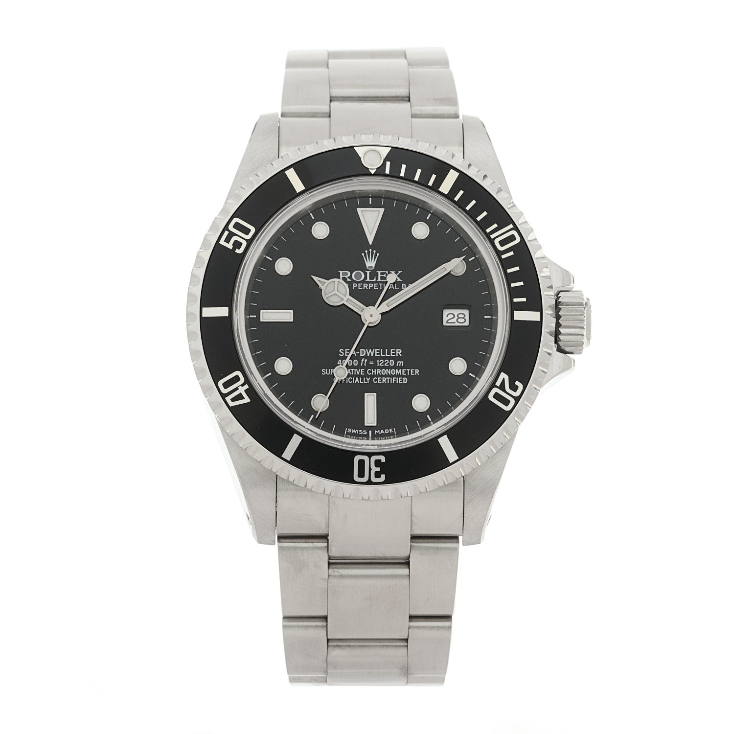 Rolex Stainless Steel 40mm Sea-Dweller Oyster Perpetual Watch Black 16600 1 of 4