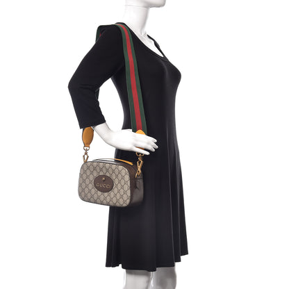 Gucci GG Supreme Monogram Web Neo Vintage Shoulder Bag Beige New Acero Crop 2 of 10