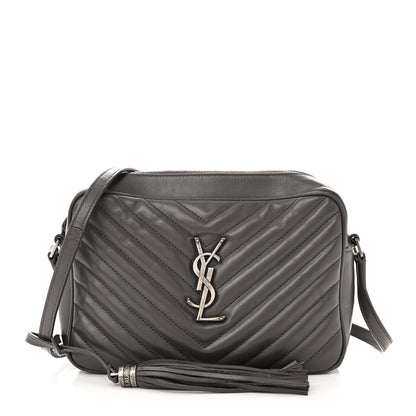 Saint Laurent Calfskin Matelasse Monogram Lou Camera Bag Storm 1 of 17