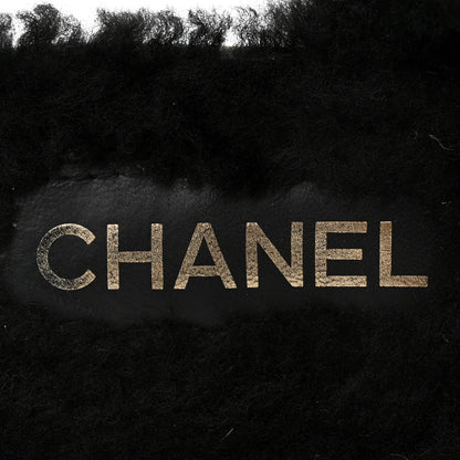 Chanel Suede Calfskin Shearling Turn Lock Clogs 41 Black 6 of 11