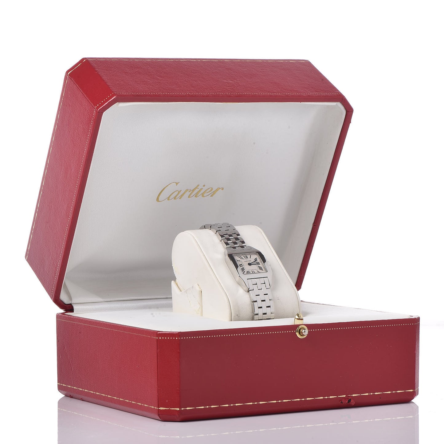 Stainless Steel 20mm Santos Demoiselle Quartz Watch