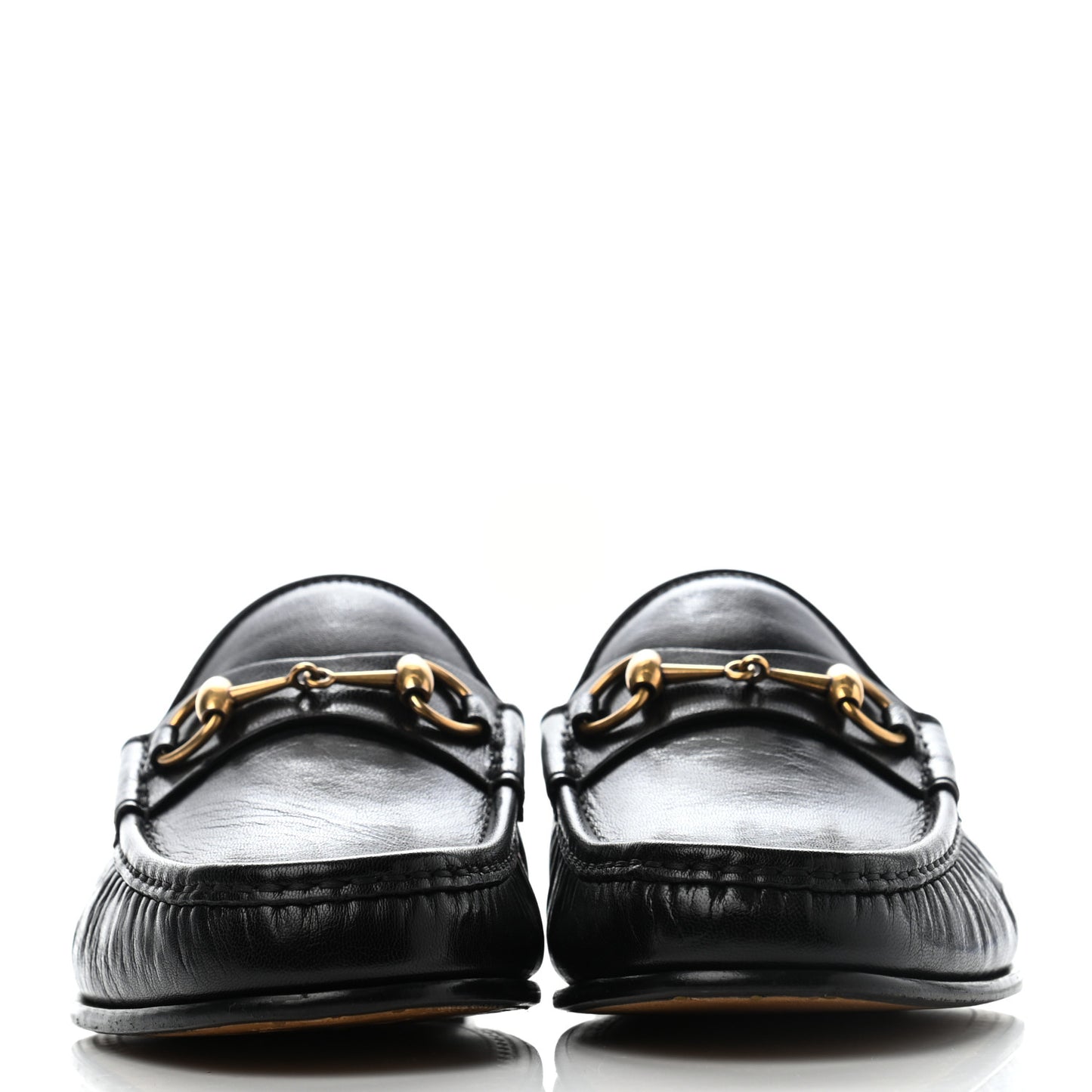 Goatskin Mens Horsebit Slippers 10 Black