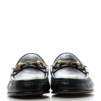 Gucci Goatskin Mens Horsebit Slippers 10 Black 2 of 8