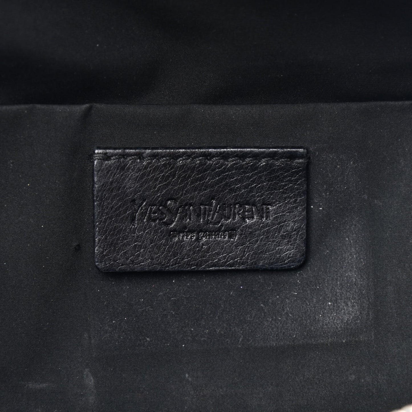 Textured Patent Mini Bag Black