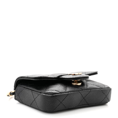 Chanel Caviar Quilted Mini Chain Belt Bag Black 4 of 12