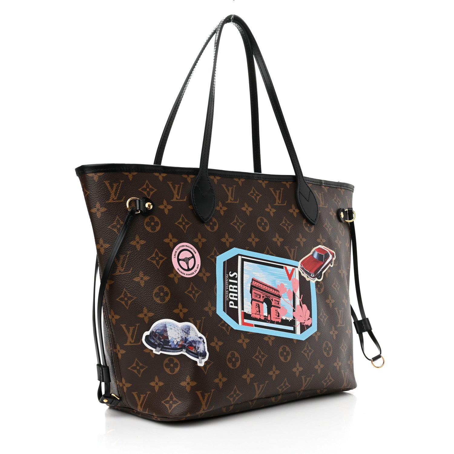 Louis Vuitton Monogram World Tour Neverfull MM 4 of 12