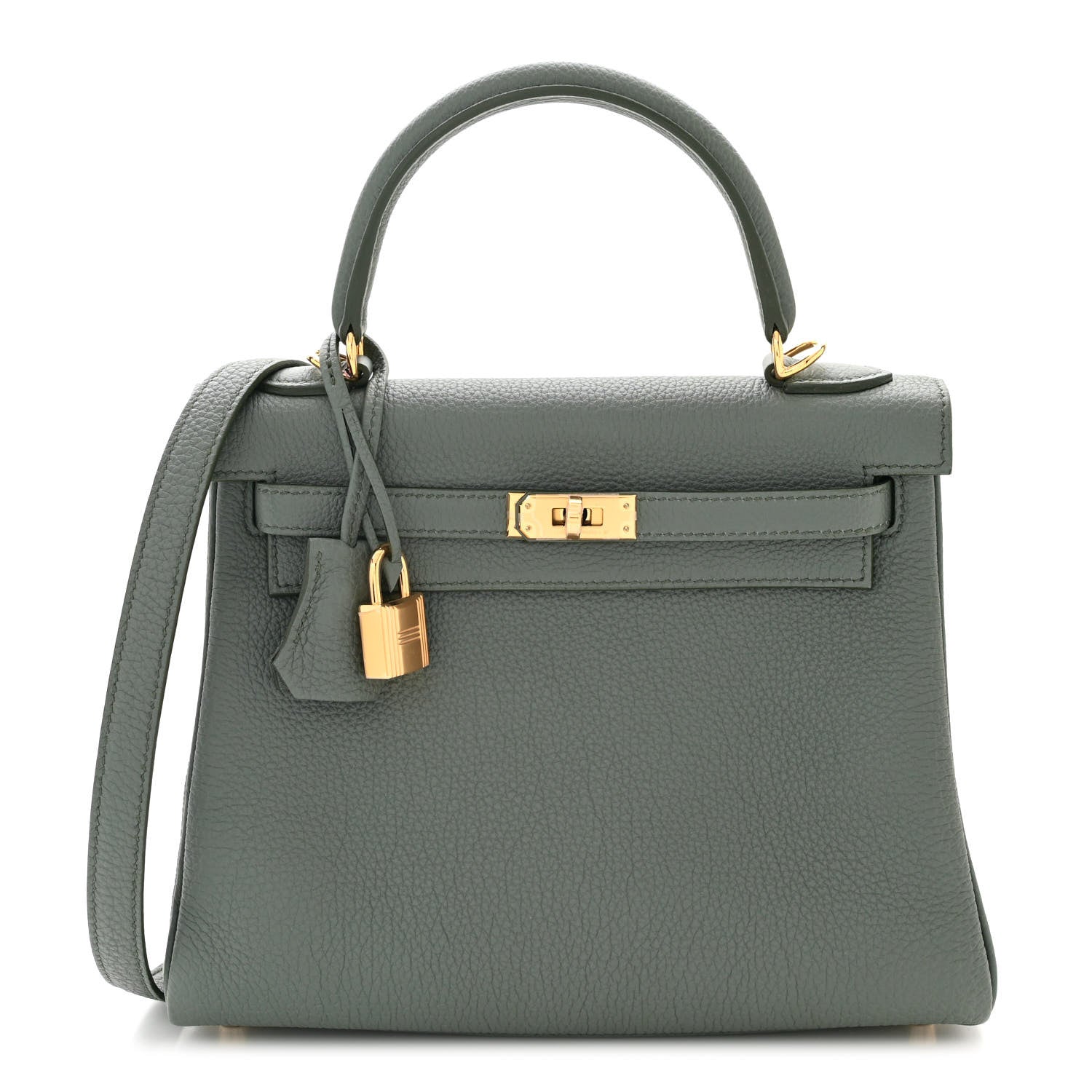 Hermes Togo Kelly Retourne 25 Vert Amande 1 of 10