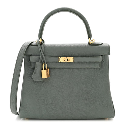 Hermes Togo Kelly Retourne 25 Vert Amande 1 of 10